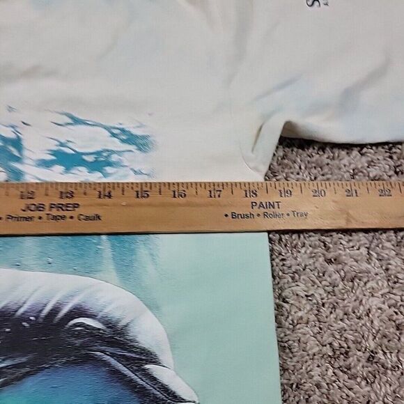 Vintage Sea World T-Shirt Adult Small Dolphins Fish Print Graphic Discovery Cove - Picture 6 of 11